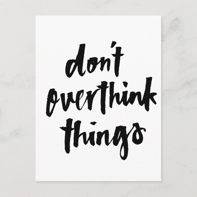 Carte Postale Ne pas oublier les choses Citation Inspirationnell (Devant)