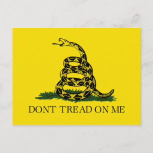 Carte Postale Ne pas taper sur le drapeau de Me Gadsden