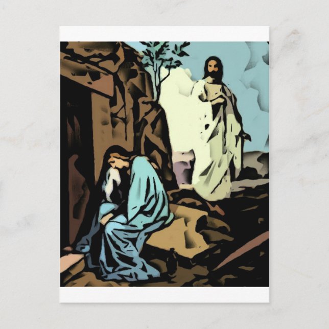 Carte Postale Ne pleure pas, la tombe est vide (Devant)