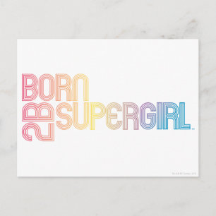 Carte Postale Né pour être super fille