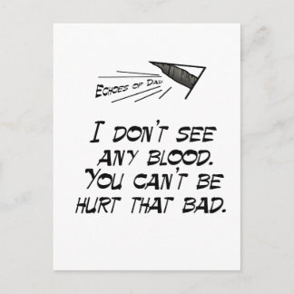 Carte Postale Ne vois pas de sang