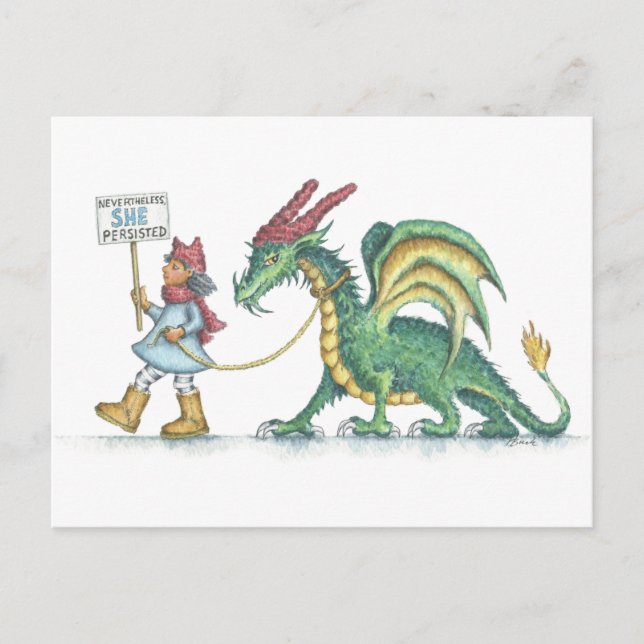 Carte Postale Néanmoins, elle a persisté (carte postale HBdragon (Devant)