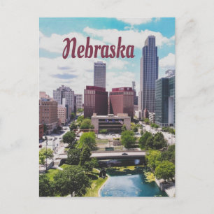 Carte Postale Nebraska City Skyline Omaha