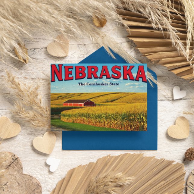 Carte Postale Nebraska Cornfield (Créateur téléchargé)