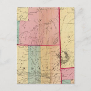Carte Postale Nebraska et Dakotas