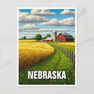 Carte Postale Nebraska Travel