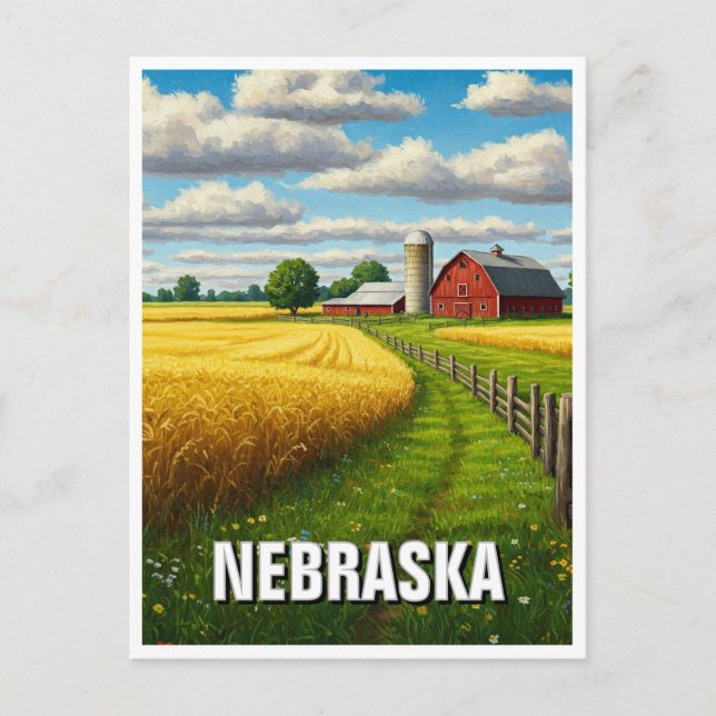 Carte Postale Nebraska Travel (Devant)