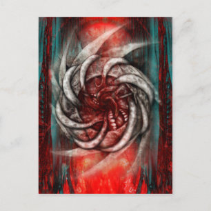 CARTE POSTALE NECCROFUTURISTE