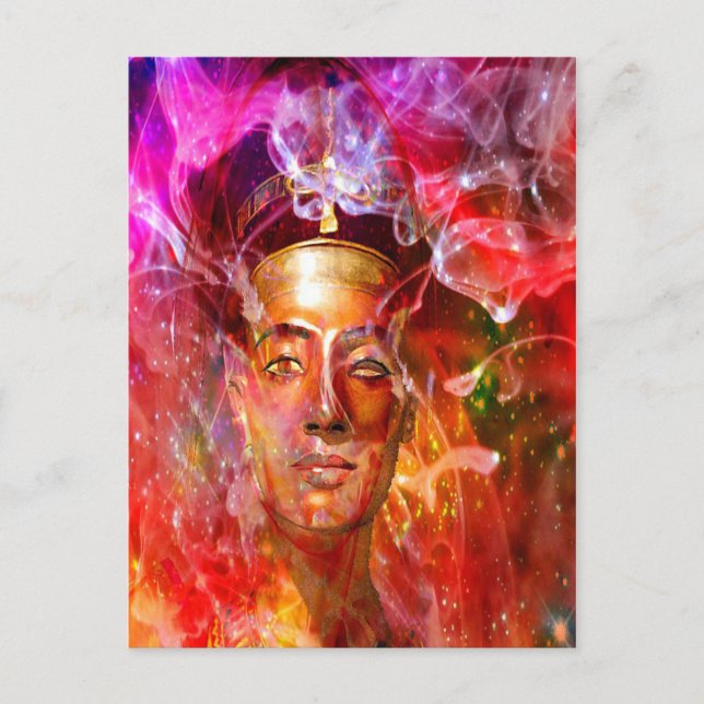 Carte Postale Nefertiti reine égyptienne (Devant)