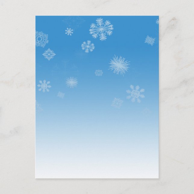 Carte Postale Neige (Devant)