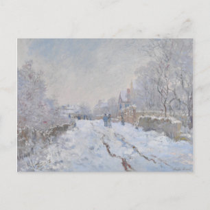 Carte Postale Neige à Argenteuil (par Claude Monet)