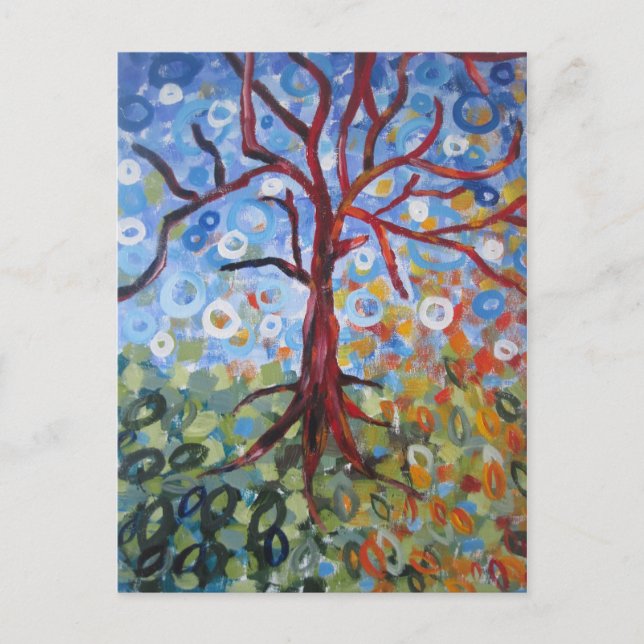 Carte Postale Neige en automne (Devant)