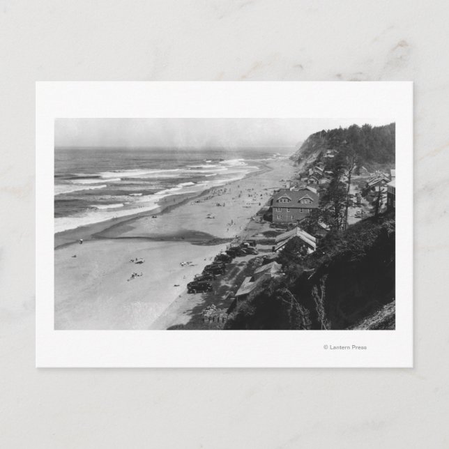 Carte Postale Nelscott, Oregon Beach Scene Waterfront (Devant)