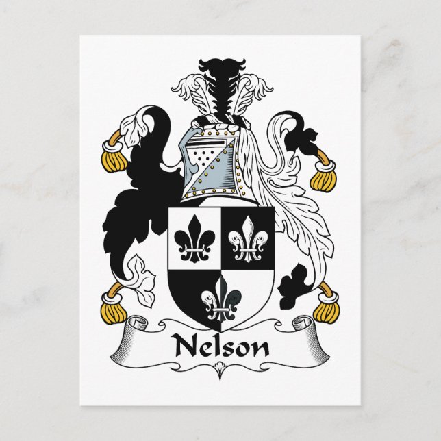 Carte Postale Nelson Family Crest (Devant)