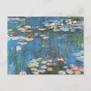 Carte Postale Nénuphars de Claude Monet, Impressionnisme Vintage