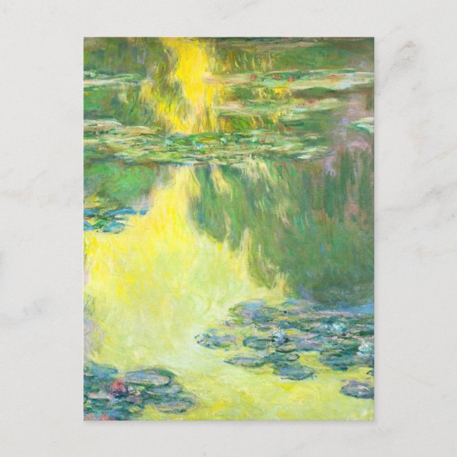 Carte postale Nénuphars Monet Sunset (Devant)