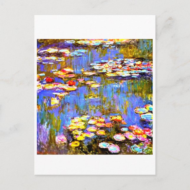 Carte Postale Nénuphars par Claude Monet - Art Post Card (Devant)