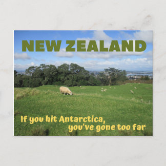 Carte postale néo-zélandaise — si vous touchez un 