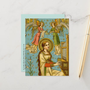 Carte Postale NeoGothique St. Cecilia de Rome (détail; BNG 02) P