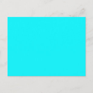 Carte Postale Neon Aqua clair solide