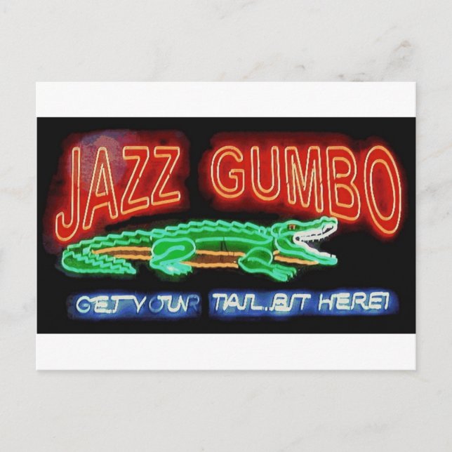 Carte Postale Neon Gumbo (Devant)
