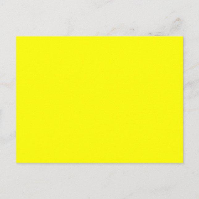 Carte Postale Néon jaune brillant (Devant)