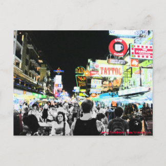 Carte Postale Neon khaosan
