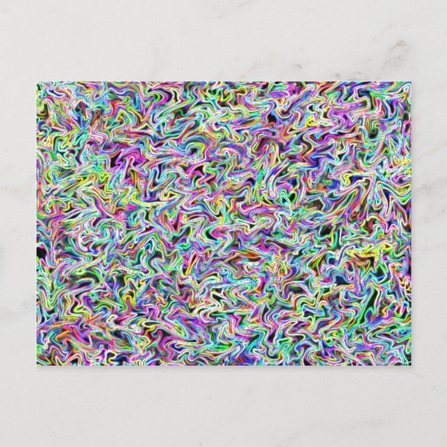 Carte postale Neon Swirl (Devant)