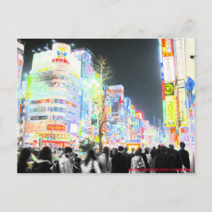 Carte Postale Neon Tokyo