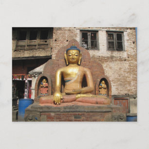 Carte Postale Népal - Katmandou - Bouddha au temple Swayambunath