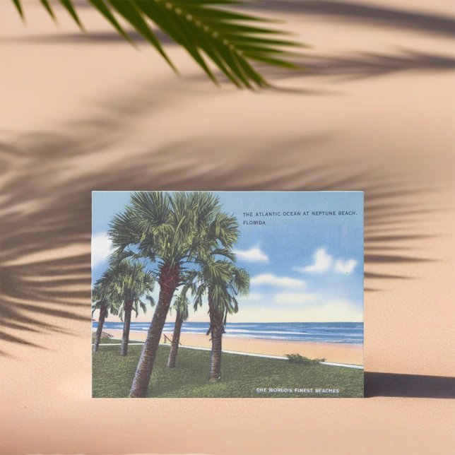 Carte Postale Neptune Beach, Floride (Créateur téléchargé)