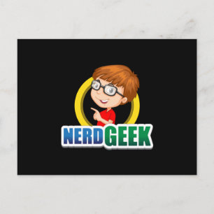 Carte Postale Nerd Geek Science Math Ordinateur Drôle Idée cadea