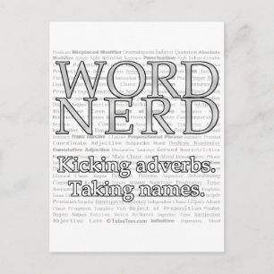 Carte postale Nerd Word