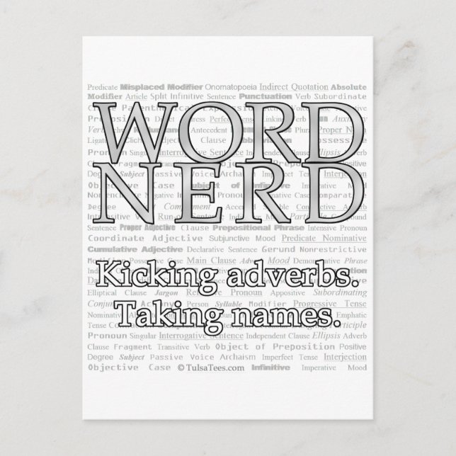 Carte postale Nerd Word (Devant)