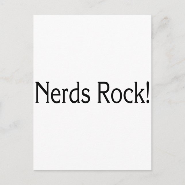 Carte Postale Nerds Rock (Devant)