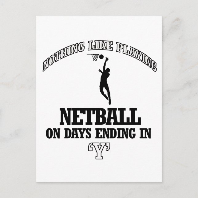 CARTE POSTALE NETBALL (Devant)