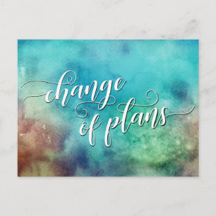 Carte Postale Nettoyage de l'aquarelle Changement de plans Maria