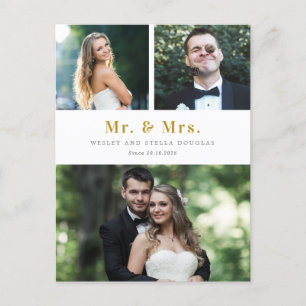 Carte Postale Nettoyer le Faire-part de Mariage couleur modifiab