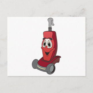 Carte Postale Nettoyeur de vide rouge