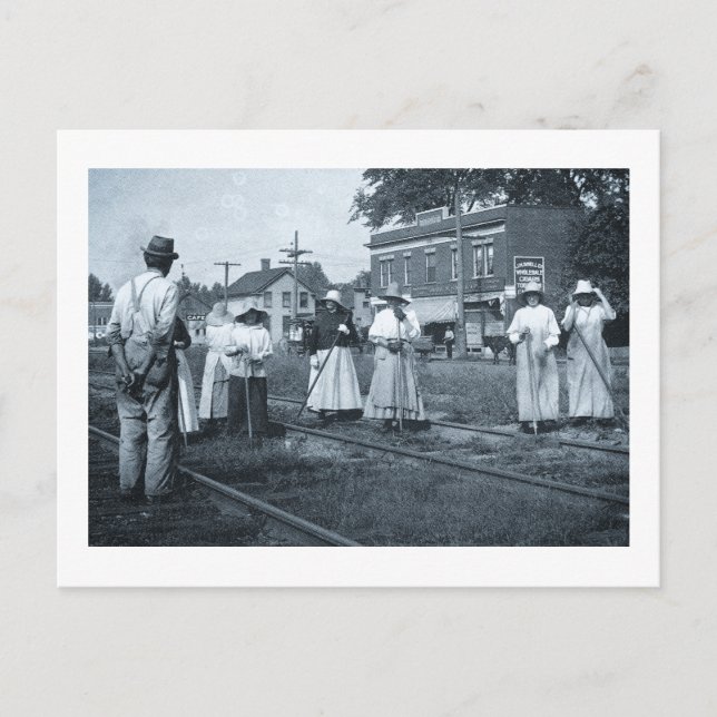 Carte Postale Nettoyeurs de voie New York Central Railroad Vinta (Devant)