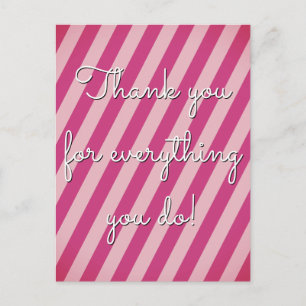 Carte Postale Nettoyez "le Merci pour tout ce que vous faites !"