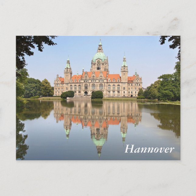 Carte Postale Neues Rathaus à Hanovre (Devant)
