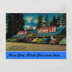 Carte Postale Nevada, George's Gateway Club, Lake Tahoe