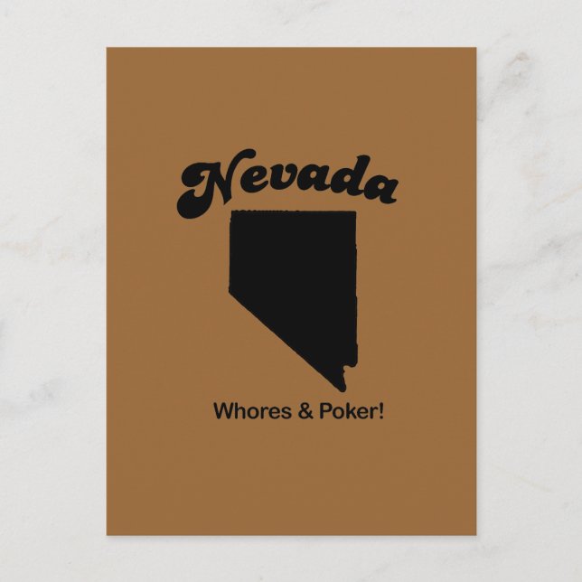 Carte Postale Nevada Motto - Grosses et Poker (Devant)