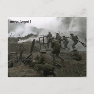 Carte Postale Never Forget Rememberance Day Postcard