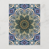 New Age Bohemian Yoga Bleu Purple Mandala