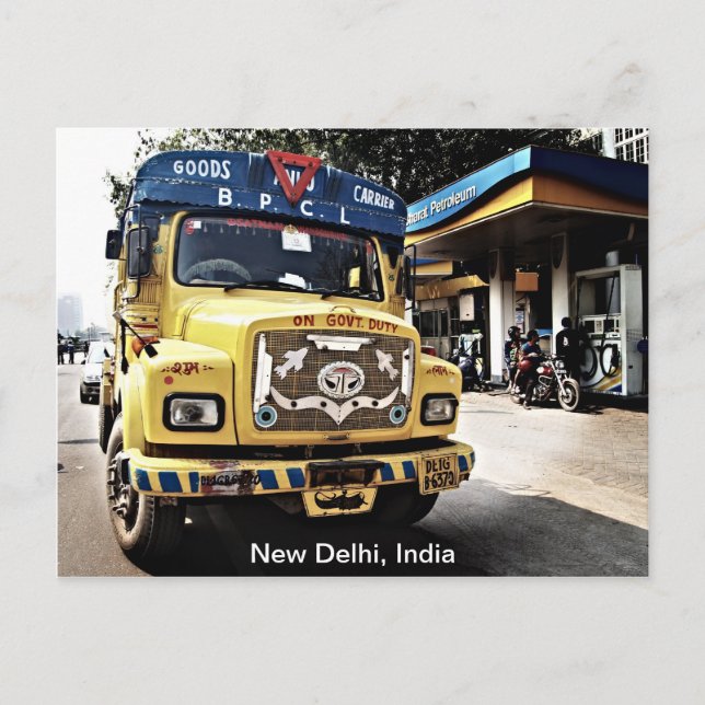 Carte Postale New Delhi Truck (Devant)