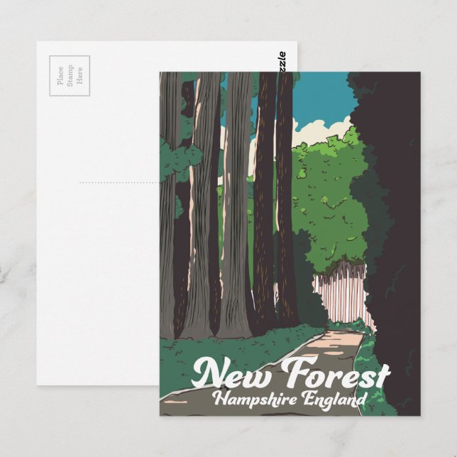 Carte Postale New forest Hampshire Angleterre (Devant / Derrière)