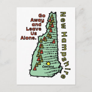 Carte Postale New Hampshire NH Motto ~ Aller de l'avant et nous 