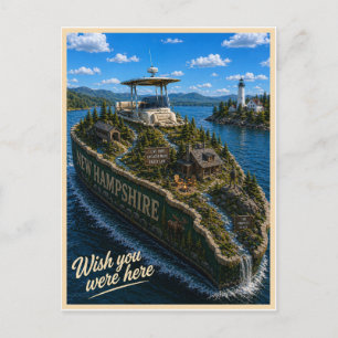 Carte Postale New Hampshire Vous auriez été ici Série des Ét